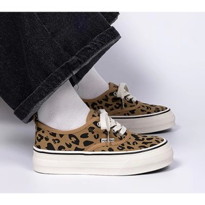 Zapatos Planos de Lona para Mujer, Cómodos, con Cordones, Ligeros, Antideslizantes, Casuales, con Estampado de Leopardo, Precio de Fábrica - Product Image 4