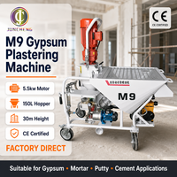 Machine à projeter le mortier électrique à pompe continue anti-colmatage 50L/min, trémie 115L, portée verticale 30M pour ciment et plâtre, idéale pour les entrepreneurs en construction