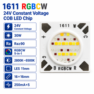 Module LED COB RGBW 24V <span class=keywords><strong>CV</strong></span> 1611 30W Plug-and-Play, CRI 90, sans scintillement, 5 couleurs, pour éclairage d'ambiance intelligent - Product Image 2
