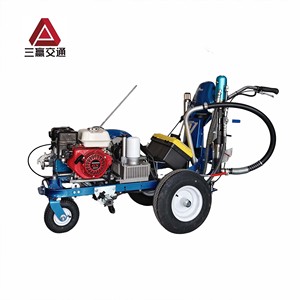 Máquina Portátil de Señalización Vial con Pistola de Pulverización Manual sin Aire, Simple/Doble, 6.5HP, Certificación CE, Pintura Fría, Nueva y Versátil - Product Image 1
