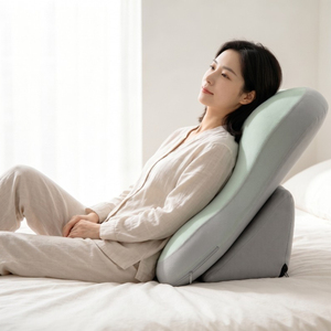 US 2-Piece Pack <b>Soft</b> Quilted Washable Polyester Fiber Adjustable Wedge Reading <b>Pillows</b> with Large Backrest for Sitting Up in Bed - Product Image 1