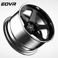 Rines EVOR Forjados Personalizados de 2 Piezas, Cóncavos Profundos, de Aleación, para Chevrolet C8, Mercedes G63, 5x120, 5x127, 5x114.3, Color Negro Mate