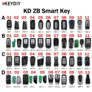 KEYDIY KD Smart Keys ZB Remotes ZB01/02/03/04/05/06/08/10/11/12/15/16/17/21/22/24/27/28/29/31 Multiple for KD-X2 Key Programmer