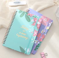Agenda hebdomadaire personnalisé 2024 non daté planificateur Journal carnets à couverture rigide bleu couleur impression planificateur à spirale