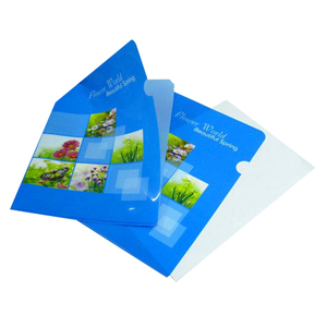 Tùy chỉnh thư mục PP nhựa L hình dạng thư mục A4 tài liệu túi văn phòng thư mục tập tin - Product Image 6