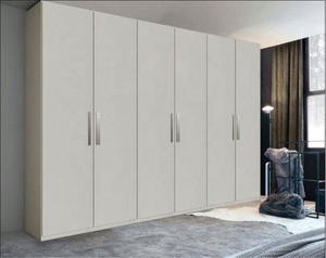Classique <span class=keywords><strong>France</strong></span> style Argent En Bois Chambre A Coucher Armoire - Product Image 2