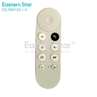 Télécommande ES-RM129-1-V Prix Usine pour Nouveau Google Chromecast 4K TV Google Voice Décodeur Smart TV G9N9N Voice BT IR