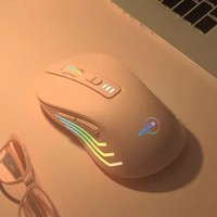 Ratón Inalámbrico Recargable con Batería de Iones de Litio, Cable Tipo-C, 2.4G+BT, Ultraligero (60g), para Oficina, Personalizable, para Juegos