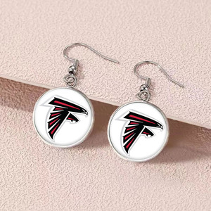 Aretes Deportivos Antirrobo de 18mm con Logotipo Personalizado, Venta al Por Mayor con MOQ Bajo, 32 Logotipos de Equipos de Fútbol Americano NFL, Aretes KC Bills - Product Image 5