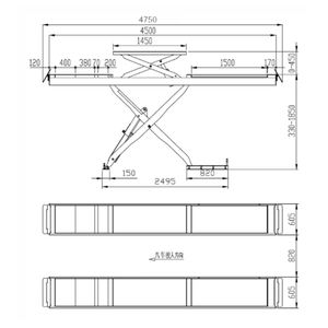 Gunting angkat mobil, gunting alat tulis jenis lift hidrolik portabel - Product Image 4