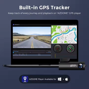 ขายส่ง 4K + 1080P ด้านหน้าและด้านหลัง Dash Cam GPS Wifi รถขับรถควบคุมเสียง Night Vision รถสีดํากล่อง <span class=keywords><strong>AZDOME</strong></span> M300S - Product Image 6