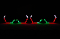 Clignotant Gen 2 Iconic Angel Eyes Chasing Color RGB LED DRL Angel Light Nouveau pour kit de rétrofit