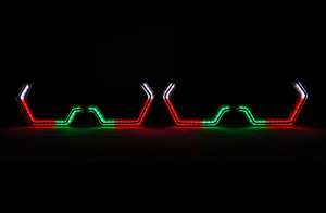 Новые светодиодные ДХО (дневные ходовые огни) Angel Eyes Gen 2 Iconic с функцией «бегущего» цвета RGB для комплекта дооснащения - Product Image 3