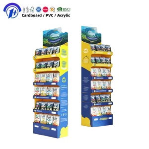 رف عرض وجبات خفيفة من الورق المقوى قائم بذاته، مطبوع حسب الطلب، للترويج للأطعمة - Product Image 1