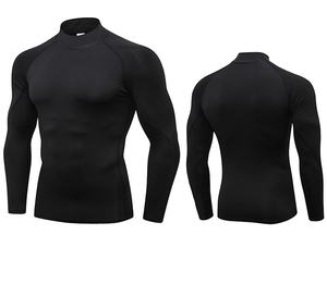 Men's PRO Turtleneck Training <b>Long</b> <b>Sleeve</b> | Autumn & Winter Stretch Quick-Drying <b>Top</b> for Gym & Running - Product Image 1