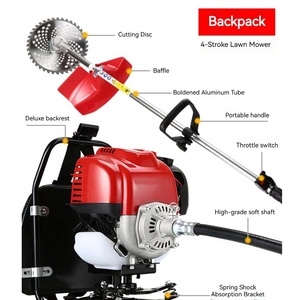 <b>Petrol</b> Grass Trimmer Brush <b>Cutter</b> 37.7cc 4 Stroke Power String Cutting Machine Grass Cutting Machine Garden Cow Long Mini Cuttin - Product Image 3