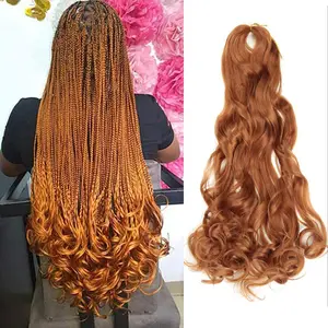 SW001 24 Zoll Loose Wave Spiral Curl Braid Synthetisches Haar Häkeln Flechten Haar für Frauen Extensions French Curls
