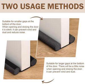 Tiras de Sellado para la Parte Inferior de la Puerta, sin Pegamento, Aislantes del Viento, Recubrimiento Antiruido, Espuma para Bloquear Corrientes de Aire - Product Image 5