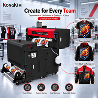 Imprimante DTF tout-en-un KONGKIM 13 pouces I1600 haute résolution avec circulation automatique d'encre blanche pour l'impression de vêtements