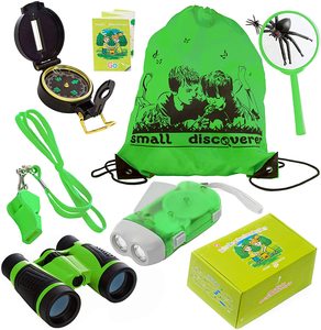 Bộ Dụng Cụ Khám Phá Ngoài Trời Cho Trẻ Em, Bộ Dụng Cụ Bắt Bọ, Bộ Dụng Cụ Khám Phá Thiên Nhiên Với Ống Nhòm Đèn Pin La Bàn Lưới Côn Trùng - Product Image 3