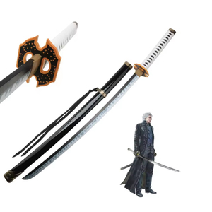 Spada Yama di Devil May Cry 5, 104cm/41in, Arma in Legno per Cosplay <span class=keywords><strong>Anime</strong></span>, Spada per Giochi di Ruolo e Accessorio Regalo con Cintura e Porta Spada - Product Image 2