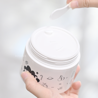 Pots en plastique PP à double paroi recyclables de luxe de 100 ml et 200 ml avec couvercle pour emballages cosmétiques et soins de la peau, couleur et logo personnalisés
