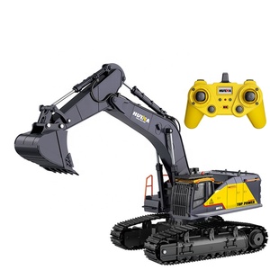 Nouvelle Excavatrice <span class=keywords><strong>Huina</strong></span> <span class=keywords><strong>1592</strong></span>, Camion de Construction, Jouet Cadeau, Modèle de Véhicule en Alliage Métallique, Véhicule d'Ingénierie Télécommandé RC - Product Image 2