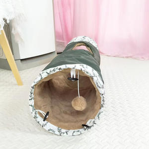 Nieuwe Oxford-stof mode hoge kwaliteit bedrukte bladeren herfst/winter kattentunnel & tent met aangepast logo D25*90cm - Product Image 5