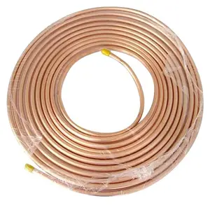 Aire acondicionado 1/4 Tubo de cobre de bobina de panqueque de 3/4 pulgadas en sistema de condensación