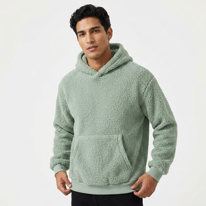 Sweat à capuche zippé en sherpa pour homme avec tissu polaire 350 g/m², service de marque privée pour les détaillants indépendants - Product Image 5