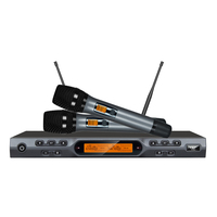 K600 meilleur prix nouveau style 2 canaux True Diversity UHF microphone professionnel portable sans fil utilisation pour la performance