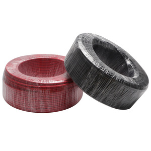 Lot of 50m 6mm2 PV <strong>Solar</strong> Cable in Red &amp; Black 25m Connecting Terminals Included Raw Material for <strong>Solar</strong> <strong>Panel</strong> <strong>System</strong> - Product Image 1