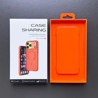 Coque magnétique 2-en-1 pour iPhone 17 en TPU+PC, motif vague et pois gaufrés, style Ins