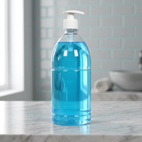 Bouteille Pompe à Visser en PET Recyclable Bomba Tuxum pour Savon Liquide, Lavage des Mains, Shampooing et Soins Personnels, Emballage 1000ml