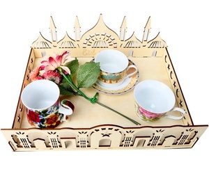 DIY madera Luna estrella musulmán <span class=keywords><strong>Mubarak</strong></span> colgantes <span class=keywords><strong>Eid</strong></span> <span class=keywords><strong>Mubarak</strong></span> bandeja para servir comida postre pastelería bandeja - Product Image 5
