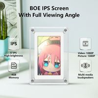 İngilizce Film 5 İnç IPS 4GB Dijital Fotoğraf Çerçevesi Video Film Ücretsiz Yükleme OEM ODM Dijital Fotoğraf Çerçevesi Akıllı Resim Çerçevesi