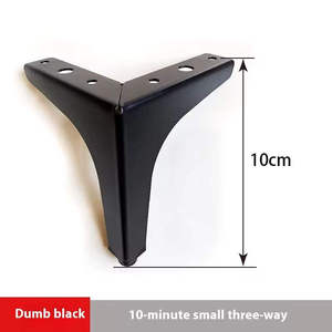 Pata de Mueble Metálica Resistente con Diseño en Forma de L para Mesa de Comedor, Cocina, Sala de Estar, Oficina en Casa, Hotel y Taller - Product Image 4