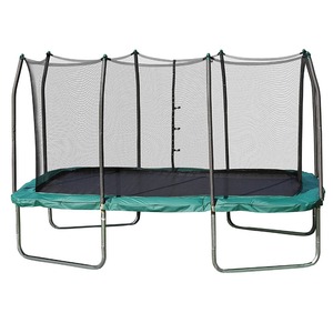 <span class=keywords><strong>Trampoline</strong></span> de gymnastique extérieur carré 10x14 pieds avec filet de sécurité - Cadre en acier robuste pour la maison et le jardin - Product Image 1