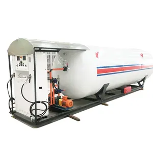 2.5ton LPG đóng chai nhà máy để bán 5000 lít LPG gas điền Skid trạm