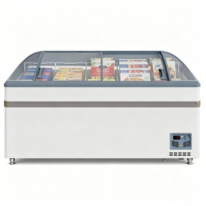 Congelador de Isla para Exhibición en Supermercados, de Gran Capacidad (65 Pulgadas), Bajo Consumo de Energía, con Ruedas Móviles - Product Image 2