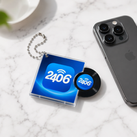 Llavero Mini CD Inteligente NFC Programable con Foto Personalizada y Colgante con Enlace a Canción