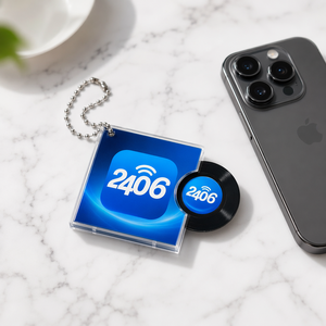 Llavero Mini CD Inteligente NFC Programable con <span class=keywords><strong>Foto</strong></span> Personalizada y Colgante con Enlace a Canción - Product Image 5