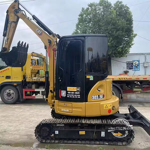 Mini-excavatrice sur chenilles 3,5 tonnes, forte force de creusement, conception compacte, Caterpillar 303.5E d'origine, matériel de construction à vendre - Product Image 1