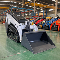 Chargeuse compacte Derette V1000 Mini avec moteur Kubota 25 CV pour travaux en espaces confinés et attache de motoculteur – Idéale pour les entreprises de location