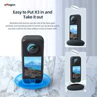 AMagisn Base en silicone pour caméra d'action Insta360 X3 Support de protection vertical pour caméra de sport Insta360 X3 Accessoires