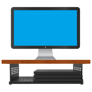 Jh-mech dưới bàn máy tính gắn Máy tính để bàn gắn tường sử dụng không gian tương thích thép carbon dưới bàn kệ để chơi game - Product Image 4