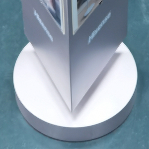 Iluminado Led Publicidade Sign Board 360 ° Floor Stand Exposição Automática Rotativa Light Box <span class=keywords><strong>Display</strong></span> - Product Image 3