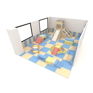 Trẻ em mềm chơi trong nhà leo núi và trượt kết hợp vật liệu không độc hại mầm <span class=keywords><strong>non</strong></span> mẫu giáo Thiết kế phòng chơi - Product Image 1