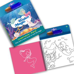BSCI Factory No Mess Crazy Magic Water Reveal Coloring Book Toy con pluma de agua - Product Image 5