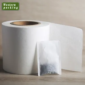 Dermabaca — sachet de thé en papier filtre scellé à la chaleur, verres bruns non blanchis, 5 unités, en rouleau